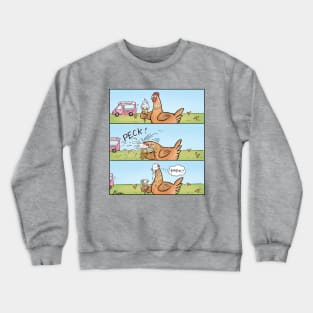 Chook Enjoying Ice Cream. Crewneck Sweatshirt